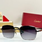 SANTOS SQUARE FRAME SUNGLASSES 530303 IN METAL - Image 10