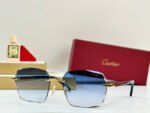 SANTOS SQUARE FRAME SUNGLASSES 530303 IN METAL - Image 13