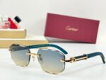 C DE GEOMETRIC FRAME SUNGLASSES CT0606S IN METAL AND WOODEN - Image 3