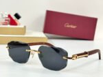 C DE GEOMETRIC FRAME SUNGLASSES CT0606S IN METAL AND WOODEN - Image 12