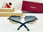 C DE GEOMETRIC FRAME SUNGLASSES CT0606S IN METAL AND WOODEN - Image 8