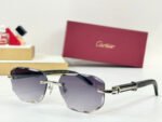 C DE GEOMETRIC FRAME SUNGLASSES CT0606S IN METAL AND WOODEN - Image 5