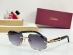C DE GEOMETRIC FRAME SUNGLASSES CT0606S IN METAL AND WOODEN - Image 6