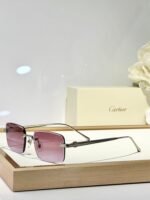 C DE RIMLESS SQUARE FRAME SUNGLASSES CT0610S IN METAL - Image 5