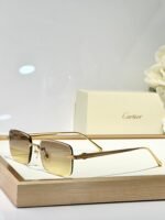 C DE RIMLESS SQUARE FRAME SUNGLASSES CT0610S IN METAL - Image 6