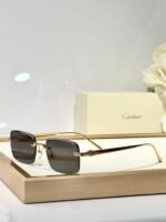 C DE RIMLESS SQUARE FRAME SUNGLASSES CT0610S IN METAL - Image 7