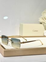 C DE RIMLESS SQUARE FRAME SUNGLASSES CT0610S IN METAL - Image 3