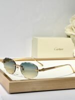 C DE RIMLESS ROUND FRAME SUNGLASSES CT0611S IN METAL - Image 2