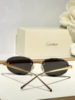 C DE RIMLESS ROUND FRAME SUNGLASSES CT0611S IN METAL - Image 9