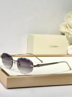 C DE RIMLESS ROUND FRAME SUNGLASSES CT0611S IN METAL - Image 4