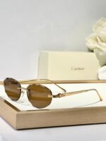 C DE RIMLESS ROUND FRAME SUNGLASSES CT0611S IN METAL - Image 5