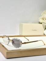 C DE RIMLESS ROUND FRAME SUNGLASSES CT0611S IN METAL - Image 17
