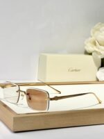 C DE RIMLESS SQUARE FRAME SUNGLASSES CT0610S IN METAL - Image 10