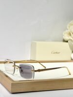 C DE RIMLESS SQUARE FRAME SUNGLASSES CT0610S IN METAL - Image 17