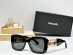 SQUARE SUNGLASSES CH5537Q IN ACETATE CHAIN METAL - Image 4