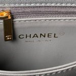 CHANEL 25S COCO HANDLE BAG 23 IN DARK GREY CAVIAR WITH GOLD HARDWARE - Image 17