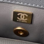 CHANEL 25S COCO HANDLE BAG 23 IN DARK GREY CAVIAR WITH GOLD HARDWARE - Image 9