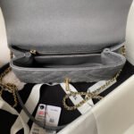 CHANEL 25S COCO HANDLE BAG 23 IN DARK GREY CAVIAR WITH GOLD HARDWARE - Image 6