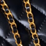 CC VANITY CASE 19 BLACK LAMBSKIN GOLD HARDWARE - Image 13