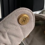 MEDIUM HANDBAG 40 IN BEIGE SUEDE GOLD HARDWARE - Image 3
