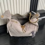 MEDIUM HANDBAG 40 IN BEIGE SUEDE GOLD HARDWARE - Image 4