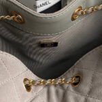 MEDIUM HANDBAG 40 IN BEIGE SUEDE GOLD HARDWARE - Image 18