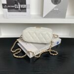 CHANEL 25S HOBO BAG 22 IN WHITE CAVIAR LEATHER - Image 9