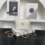 CHANEL 25S HOBO BAG 22 IN WHITE CAVIAR LEATHER - Image 20
