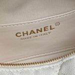 CHANEL 25S HOBO BAG 22 IN WHITE CAVIAR LEATHER - Image 10