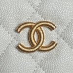 CHANEL 25S HOBO BAG 22 IN WHITE CAVIAR LEATHER - Image 13