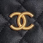 CHANEL 25S HOBO BAG 22 IN BLACK CAVIAR LEATHER - Image 3