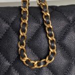 CHANEL 25S HOBO BAG 22 IN BLACK CAVIAR LEATHER - Image 13