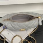 CHANEL 25S HOBO BAG 22 IN GREY CAVIAR LEATHER - Image 5