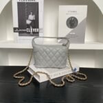 CHANEL 25S HOBO BAG 22 IN GREY CAVIAR LEATHER - Image 18