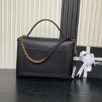 CHANEL 25S TOP HANDLE SHOULDER BAG 37 IN BLACK CALFSKIN WITH GOLD HARDWARE - Image 14