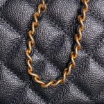 CHANEL 25S VANITY CASE BAG 19 IN BLACK CALFSKIN GOLD HARDWARE - Image 9