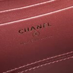 CHANEL 25S VANITY BAG 17 IN DARK RED LAMBSKIN WITH GOLD HARDWARE - Image 9