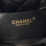 CHANEL 25S BOW BAG 26 IN BLACK LAMBSKIN WITH GOLD HARDWARE - Image 11