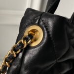 CHANEL 25S BOW BAG 26 IN BLACK LAMBSKIN WITH GOLD HARDWARE - Image 4