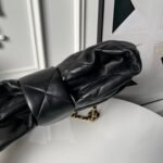 CHANEL 25S BOW BAG 38 IN BLACK LAMBSKIN WITH GOLD HARDWARE - Image 15