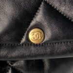 CHANEL 25S FLAP BAG 45 IN BLACK LAMBSKIN WITH GOLD HARDWARE - Image 13