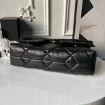 CHANEL 25S FLAP BAG 45 IN BLACK LAMBSKIN WITH GOLD HARDWARE - Image 5