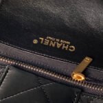 CHANEL 25S BOW BAG 38 IN BLACK VELVET WITH GOLD HARDWARE - Image 12
