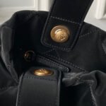 CHANEL 25S BOW BAG 38 IN BLACK VELVET WITH GOLD HARDWARE - Image 13