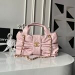 CHANEL 25S BOW BAG 38 IN PINK LAMBSKIN WITH GOLD HARDWARE - Image 10