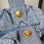 CHANEL 25S BOW BAG 38 IN DARK BLUE DENIM WITH GOLD HARDWARE - Image 5