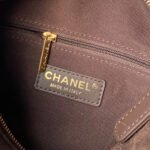CHANEL 25S BOWLING BAG 24 IN DARK BROWN SUEDE GOLD HARDWARE - Image 8