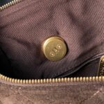 CHANEL 25S BOWLING BAG 24 IN DARK BROWN SUEDE GOLD HARDWARE - Image 16