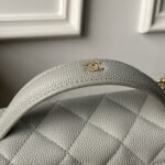 CHANEL 25S VANITY BAG 20 IN GREY CAVIAR LEATHER - Image 4
