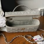 CHANEL 25S VANITY BAG 20 IN GREY CAVIAR LEATHER - Image 17
